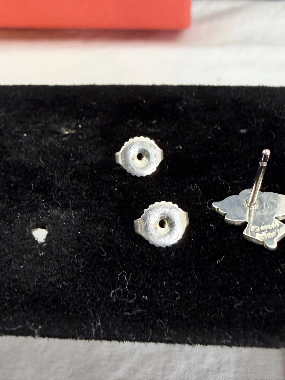 JAMES AVERY Sterling Silver Guardian Angel Flying Stud Earrings w/Box; RETIRED